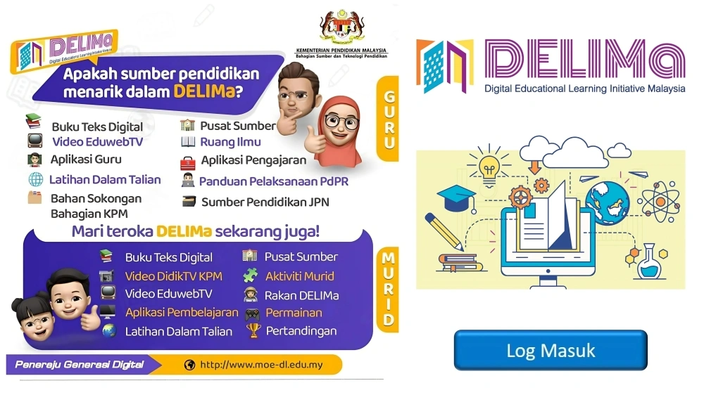 Cara Daftar dan Log Masuk ke DELIMa 2.0 KPM (Murid & Guru)
