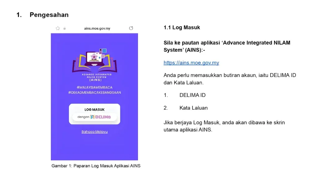 Sistem Pengiraan Mata untuk AINS NILAM